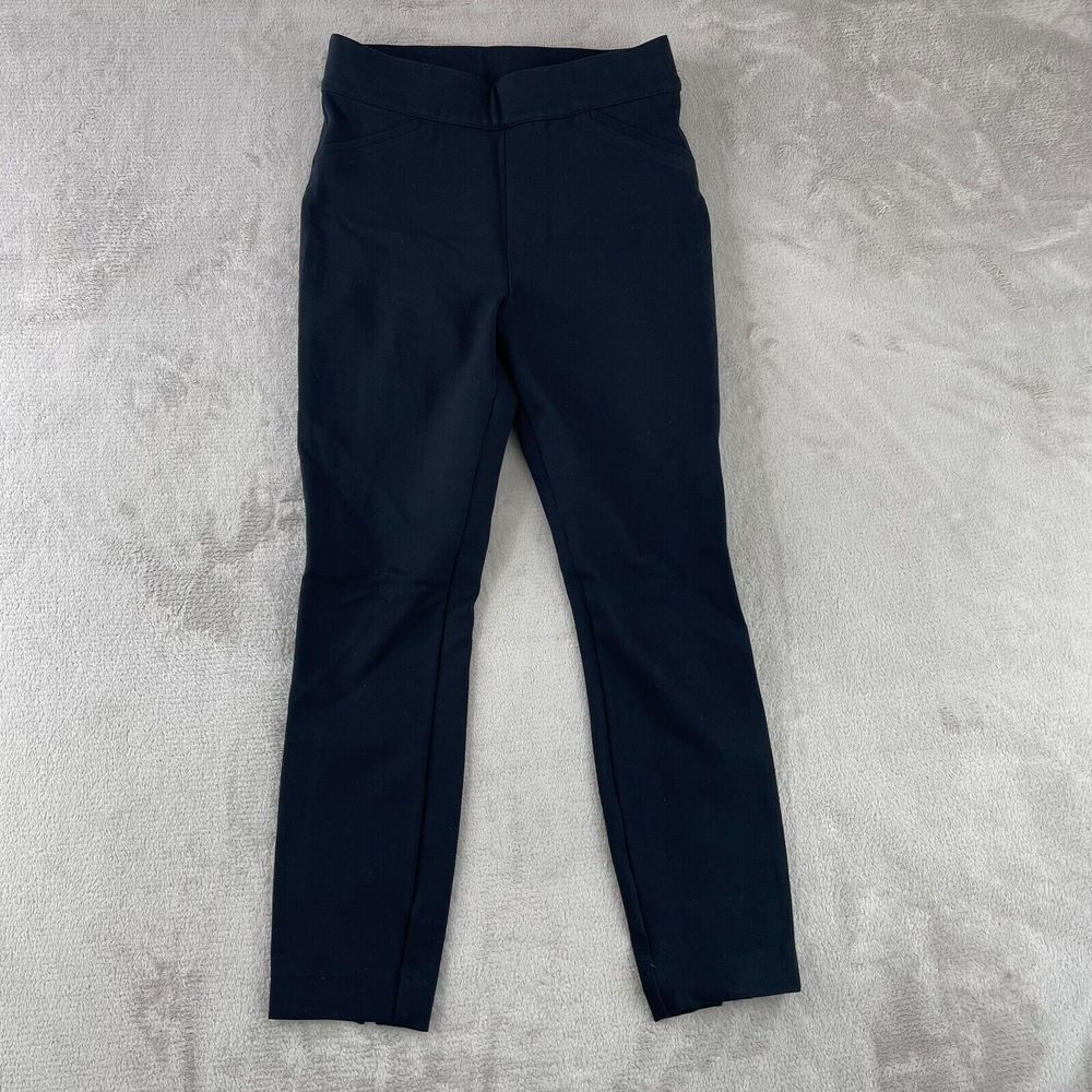 Spanx The Perfect‎ Pants Women Small Black Ankle Skinny Back Seam Cropped $128